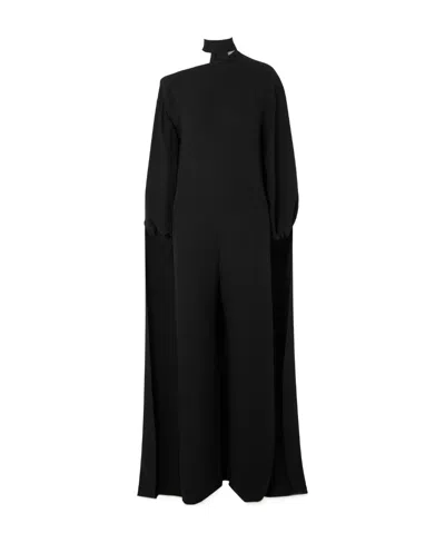 Valentino Wide-leg Jumpsuit In Black