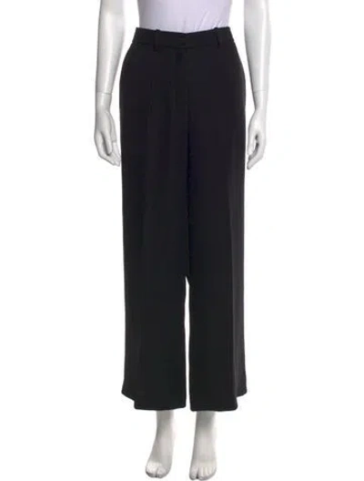 Pre-owned Valentino Wide Leg Pant In Black