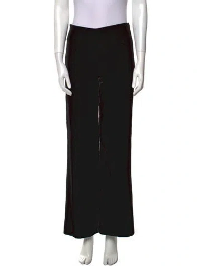 Pre-owned Valentino Wide Leg Pants In Black