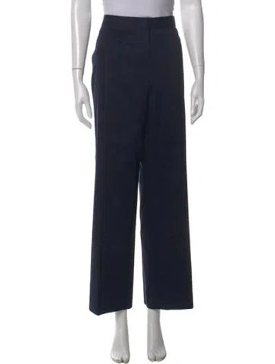 Pre-owned Valentino Wide Leg Pants In Black