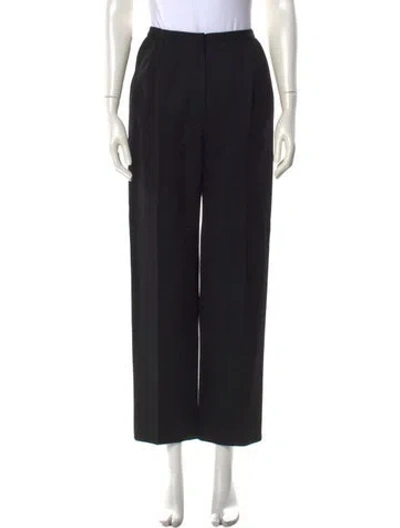 Pre-owned Valentino Wide Leg Pants In Black