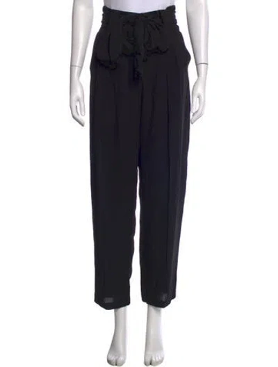 Pre-owned Valentino Wide Leg Pants In Black