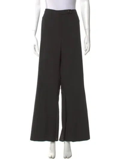Pre-owned Valentino Wide Leg Pants In Gray