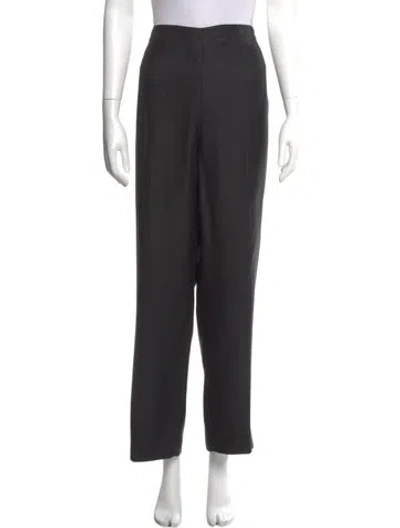 Pre-owned Valentino Wide Leg Pants In Gray