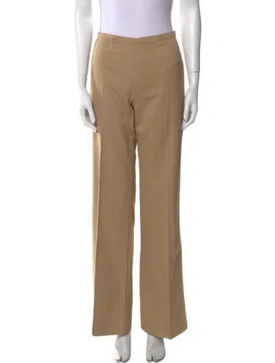 Pre-owned Valentino Wide Leg Pants In Neutral