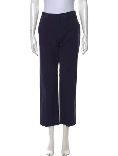 Pre-owned Valentino Wide Leg Pants W/ Tags In Blue