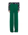 Valentino Wide-leg Silk Trousers