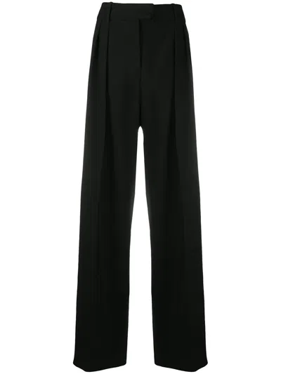 Valentino Wide-leg Trousers In Black