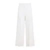 Valentino Womens Betulla Wide-leg Pressed-crease Wool Trousers In White