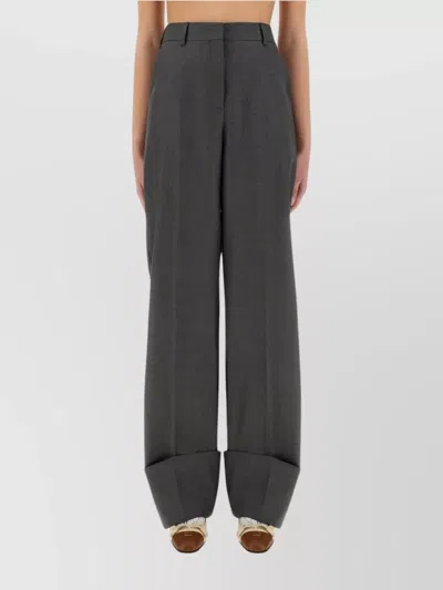 VALENTINO WIDE LEG WOOL PANTS FEATURING POCKETS