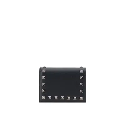 Valentino Garavani With Flap Wallet In Black