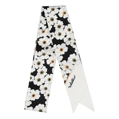 Valentino (wmns)  Ss26 Floral Silk Bandeau Scarf 'black'