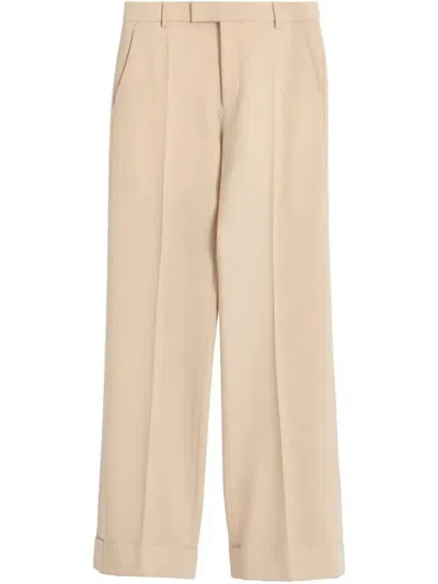 VALENTINO TURN-UP WOOL TROUSERS - MEN'S - VIRGIN WOOL