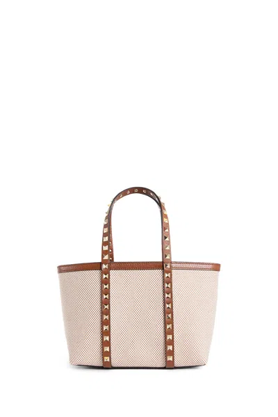 Valentino Garavani Woman Beige Tote Bags