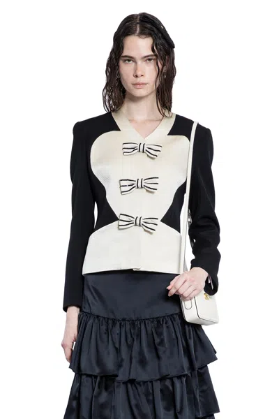 VALENTINO CRÊPE COUTURE JACKET WITH BOWS