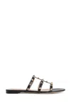 Valentino Strappy Sandals With Flat Sole Design In Black