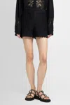 VALENTINO WOMAN BLACK SHORTS