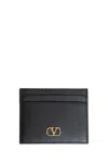Valentino Vlogo Card Holder In Black