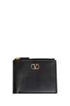 Valentino Woman Black Wallets & Cardholders In Black