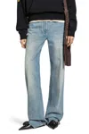 Valentino Woman Blue Jeans In Blue