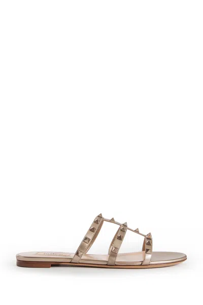 Valentino Garavani Woman Gold Sandals & Slides