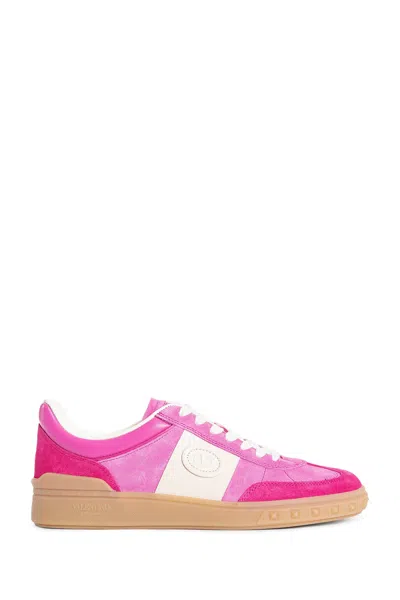 Valentino Garavani Velcro Sneakers In Cyclamen And Pink