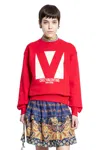 Valentino Chez Logo Print Sweatshirt In Red