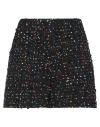 Valentino Woman Shorts & Bermuda Shorts Black Size 4 Viscose, Polyamide, Cotton, Synthetic Fibers, Wool In Black