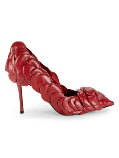 Valentino Garavani Woman Pumps Red Size 7 Soft Leather In Red