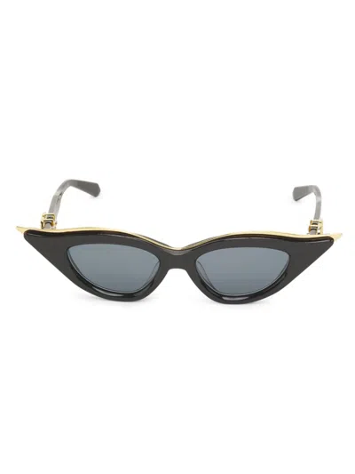 Valentino Women's 49mm Cat-eye Sunglasses In Black Grey