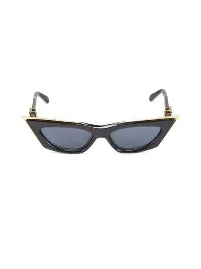 Valentino Women's 55mm Cat Eye Sunglasses In Black Grey