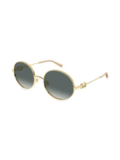 Valentino Women's 56mm Round Sunglasses In Gray