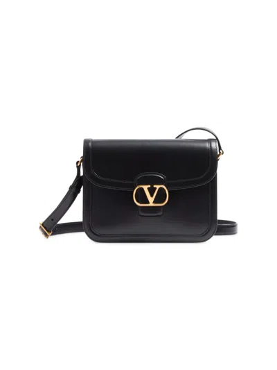 Valentino Garavani Women's 9 To 5 Smooth Calfskin Shoulder Bag In Black