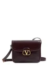 Valentino 9 To 5 Flap Leather Saddle Shoulder Bag In Brown