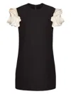 Valentino Dress With Round Neckline And Ruffled Sleeves