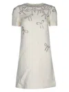 Valentino Wool-silk Bow-detail Mini Dress