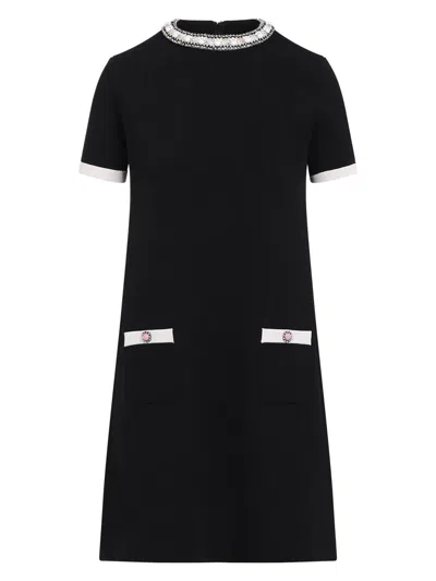 VALENTINO WOMEN'S ACETATE MINI DRESS