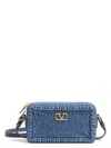 Valentino Alltime Mini Camera Case In Denimworkr