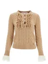 Valentino Knit Sweater In Beige