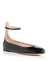 VALENTINO GARAVANI WOMEN'S ANKLE STRAP BALLET FLATS