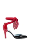 Valentino Garavani Foliefoliage Sandal With Color-block Design And Beaded Accents