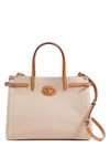 Valentino Medium Antibes Tote Bag In Leather Brown