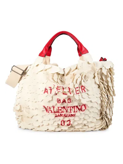 Valentino Garavani Women's Atelier Medium Tote Bag In White