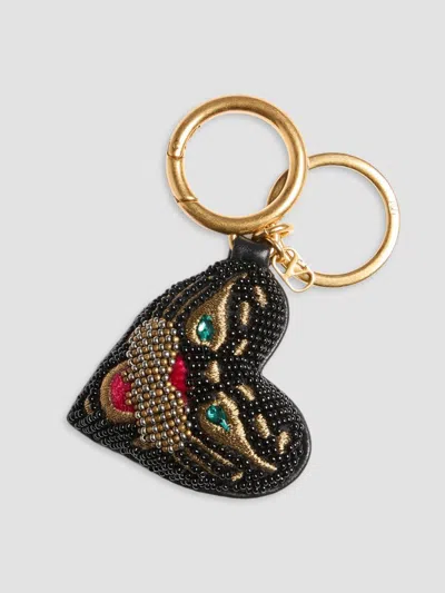 Valentino Garavani Women's Bag Charm With Keychain In Nappa In Multicolor Black