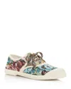 Valentino Bay By Bay Floral Canvas Low-top Sneakers In Multi