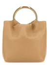 Valentino Women's Beige Leather Bucket Bag