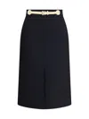 Valentino Garavani Women Skirt With Leather Details