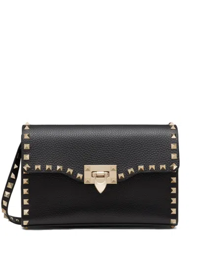 Valentino Garavani Black Rockstud Small Shoulder Bag