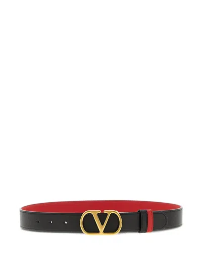 Valentino Garavani Women Black Vlogo Reversible Belt, 30 Luxury Belts For Women Darveys