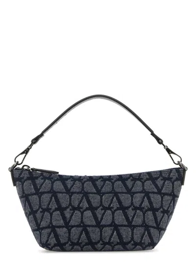 VALENTINO GARAVANI WOMEN'S BLUE TOILE ICONOGRAPHE HANDBAG